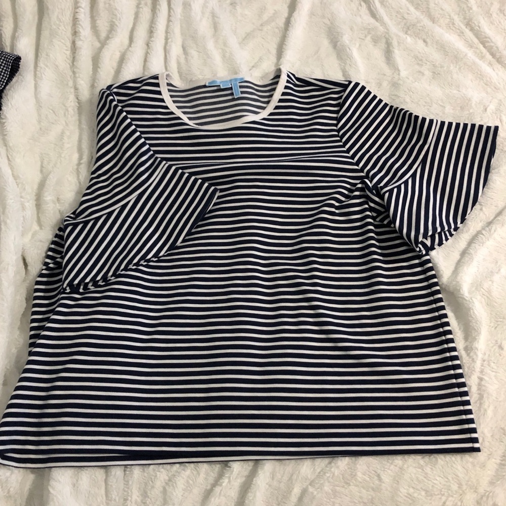 Draper James XXL Striped Bell-Sleeve Shirt